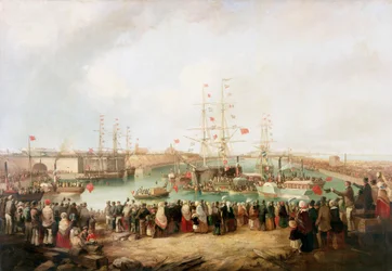 Opening of the South Dock, Sunderland, 1850, 1853